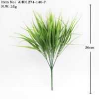 Plantes artificielles de fougères vertes en plastique pour décoration intérieure de Pâques, herbe persane, arbustes artificiels, feuilles de fougère eucalyptus, Kemin