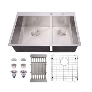 Fregadero de Cocina Doble de 33 Pulgadas, Fregadero de Cocina de Montaje Superior - Product Image 4