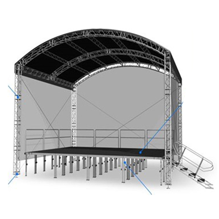 Aluminum Truss Event Stage System for