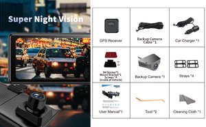 กล้องติดรถยนต์ REDTIGER รุ่น T27 กันน้ำ กล้องมองหลังแบบกระจกมองหลัง ความละเอียด 4k พร้อม WIFI บันทึกภาพหน้าและหลัง - Product Image 6
