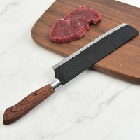 Haute qualité 6 pièces ensembles de couteaux en acier inoxydable modernes ensemble de couteaux de qualité alimentaire marteau motif cuisine Chef couteaux ensembles avec boîte-cadeau
