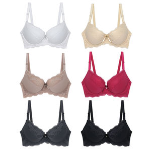 Nuovo modello <span class=keywords><strong>reggiseno</strong></span> Non imbottito <span class=keywords><strong>reggiseno</strong></span> adulto Sexy in Nylon per donna <span class=keywords><strong>reggiseno</strong></span> in pizzo da donna Push senza cuciture tinta unita chiusura posteriore con ferretto 3 pezzi - Product Image 2