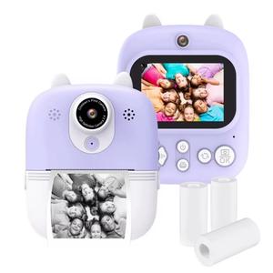 Nouvel appareil photo instantané pour enfants avec vidéo photo 1080P HD double objectif, jeux de <span class=keywords><strong>puzzle</strong></span> et musique, jouet éducatif amusant pour enfants - Product Image 2