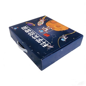 Caja <span class=keywords><strong>de</strong></span> Regalo Plegable <span class=keywords><strong>de</strong></span> Cartón Kraft Reciclado Personalizada para el Día del Niño, con Asa y Logotipo, para Juguetes <span class=keywords><strong>de</strong></span> Bloques <span class=keywords><strong>de</strong></span> Construcción - Product Image 4