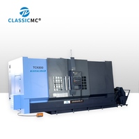 Tour CNC à banc incliné TCK800, portée de coupe 800 mm, diamètre de coupe max. 650 mm, guidage robuste pour usinage de métaux
