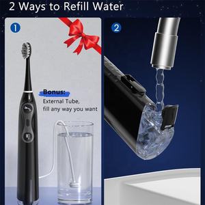 Ultimate Clean 3-in-1 oscillerende sonische elektrische tandenborstel en waterflosser combo voor complete mondverzorging voor het hele gezin - Product Image 6