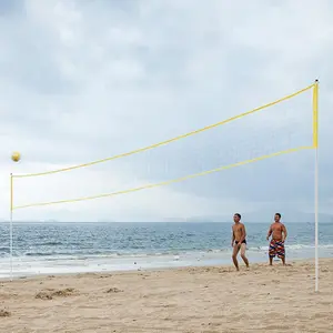Yüksek kaliteli taşınabilir pratiği takım oyun net eğitim açık standart boyut dayanıklı kapalı plaj voleybolu net