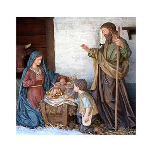 Escultura <span class=keywords><strong>de</strong></span> Resina <span class=keywords><strong>de</strong></span> Arte Barroco, Estatua del Nacimiento <span class=keywords><strong>de</strong></span> Jesucristo, Técnica <span class=keywords><strong>de</strong></span> Fundición Duradera - Product Image 1