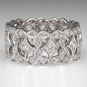 Anello con design geometrico cavo, anello classico da donna - Product Image 2