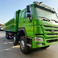 Camion benne lourd d'occasion Sinotruk Howo 8x4 Diesel Weichai 10 roues 41-50t 371ch 2019 à vendre