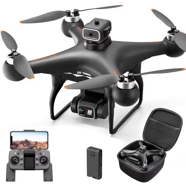 YT S116 4K UHD Obstacle Avoidance Dual Camera Drone with Brushless Motor Optical Flow Positioning Remote Control Foldable Design
