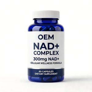 OEM ODM NAD+ Complex GMP Halal 60 Cápsulas con CoQ10, Resveratrol y Extracto de Semilla de Uva, 300mg por Porción - Product Image 1