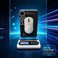 Logitech PRO X Mouse nirkabel 2 SE, Mouse nirkabel edisi King Kong untuk antarmuka USB 2.4GHz, tampilan LED optik untuk tangan kanan