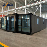 ZYBOX Maison Modulaire Préfabriquée de 40 pieds, 75 m², Conteneur Extensible de Luxe pour le Marché des Bureaux aux États-Unis, en Australie et au Canada