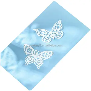 2023 sıcak satış kağıt kelebek 3D Hollow kelebek doğum günü partisi kek dekorasyon düğün sevgililer günü