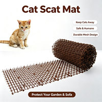 Tapis répulsif anti-chats à pointes en plastique PP solide, écologique, pour clôture de jardin et toiture extérieure