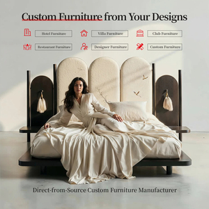Lvfurniture Letto <span class=keywords><strong>Matrimoniale</strong></span> di Design Creativo e alla Moda con Ampio Spazio di Stoccaggio, Linee Semplici e Moderne, <span class=keywords><strong>Dimensioni</strong></span> Personalizzabili - Product Image 6