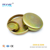 Bouchon d'eau IVOK, bouchon de blocage d'eau, bouchon anti-gel moteur OD 24mm, bouchon en cuivre