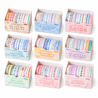 Nastro Washi Carino Prodotto in Cina, Nastro di Carta Biadesivo Morbido Colorato, Nastro Adesivo da 2m Modello Tape-002 per Journaling, Scrapbooking e Fai da Te