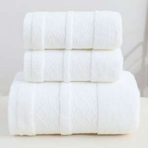 ผ้าขนหนูอาบน้ำผ้าฝ้ายกำมะหยี่ขนาดใหญ่สำหรับผู้ใหญ่100% ผ้าขนหนูซับน้ำได้ดีสำหรับบ้านหรือโรงแรม - Product Image 4