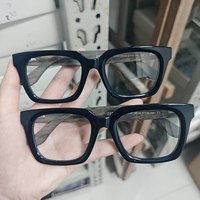 Montures en acétate épaisses de haute qualité, présentoir de luxe, lunettes en acétate vintage assorties, grande monture, lunettes épaisses pour hommes et femmes
