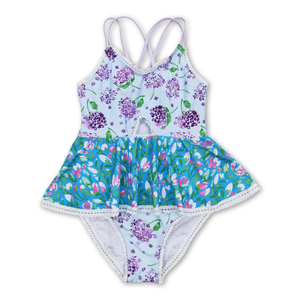 Trajes de Baño de una Pieza para Hermanas, 6 Colores, Verano, Casual, con Volantes, Ecológicos, Spandex/Poliéster, para Bebés Niñas - Product Image 4