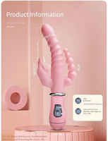 3-in-1 Automatischer Stoßvibrator G-Punkt Klitoris-Stimulator Freihändige Massage-Produkte Sexspielzeug