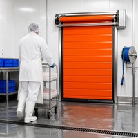 Автоматические высокоскоростные рулонные ворота с ПВХ-изоляцией для холодильных камер, предназначенных для хранения свежих фруктов и овощей
