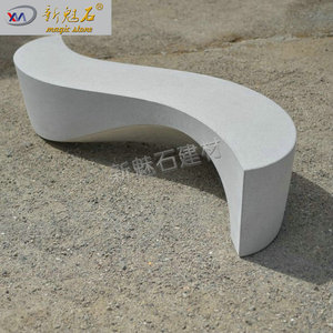 New Magic Stone Custom <b>Cement</b> Bench 3Cm Thick Irregular Shape Outdoor Patio Seating Landscape Design - Product Image 1