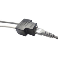 암-암 LAN 이더넷 스플리터 100Mbps 커넥터 (USB 전원 케이블 포함) 1대2 RJ45 커플러 스플리터