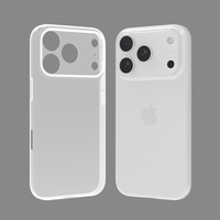 Twinscase pour iPhone 16 Pro Max étui de téléphone portable pour iPhone 17 accessoire de téléphone portable personnalisé PP étui de téléphone transparent en gros