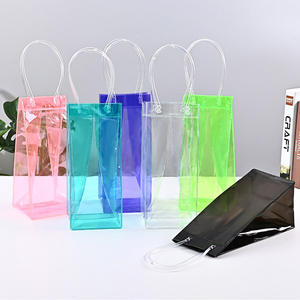 Custom PVC sacchetto sacchetto <span class=keywords><strong>richiudibile</strong></span> imballaggio trasparente promozione PVC borsa con manico Shopping sacchetto di plastica per il regalo - Product Image 1