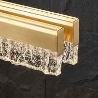 Lustre moderne de luxe en aluminium, lumière LED suspendue pour salon, chambre à coucher, salle d'étude, salle à manger, ambiance chaleureuse et romantique, télécommande