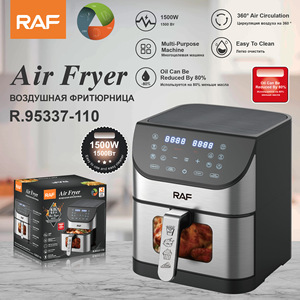 New Stainless Steel 8L air Fryer <b>Oven</b> Fryer Oil Free Electric Deep Digital Air Fryers With Visible Window - Product Image 2