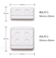 Nouvelle extension de cils en plastique jetable colle palette cils support adhésif cils sourcil teinture teinte plateau de levage