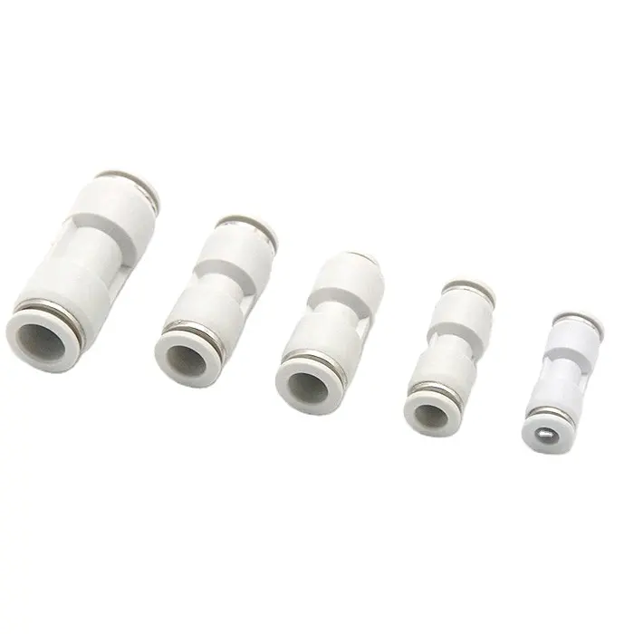 HOT PU 8MM 1/4 inch Type Straight union Pneumatic Connector Inch standard Pneumatic Tube Fittings