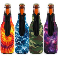 Housse isotherme zippée en néoprène pour bouteille de bière, souple, personnalisable, sac isotherme pour une bouteille de vin ou de bière, support isolant pour bouteille à col long