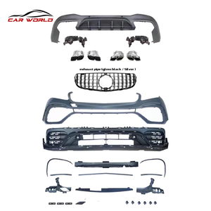 ชุดแต่งพลาสติกใหม่ CARWORLD สำหรับ Benz GLC260L/GLC300L ปี 2015-2019 กันชนหน้า/ดิฟฟิวเซอร์หลัง/ลิปอัพเกรด - Product Image 3
