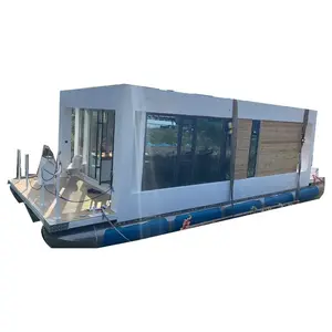 Cảnh quan hiện đại nổi khách sạn mô-đun nhà ở biển nhà nước nhà nổi gia đình prefab khách sạn nổi nhà hàng