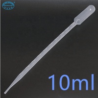 Compte-gouttes en plastique jetable 10ml, pour laboratoire, Pipette pour transfert de pâtisserie