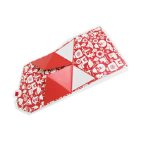 Boîte cadeau magnétique rigide triangulaire personnalisable pour Noël, avec ruban brillant/laminé/mat, gaufrage, recyclable, différents poids