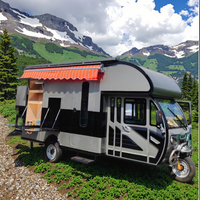 Camping-car électrique, mini-caravane, camping-car à trois roues, caravanes de voyage, chambre, cuisine, camping tout-terrain