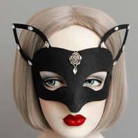 2025 usine personnalisée noël pâques Halloween carte avec Mission Animal masque pour les yeux fête feutre masque