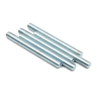 High Quality Factory Price DIN975 DIN976 Galvanized Threaded Rod SS304 18-8 M10x1000mm All Thread Threaded Rod bar Stud Bolts