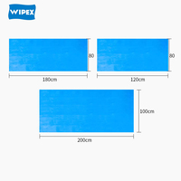 WIPEX Drap de lit médical jetable Drap de lit simple étanche emballé individuellement Drap d'examen beauté grand non-tissé