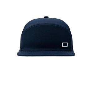 หมวกแก๊ปแบบมีรูระบายอากาศ 5 แผง ปีกแบน ปรับขนาดได้ พร้อมโลโก้แบบกำหนดเอง ป้ายยางกันน้ำ สำหรับกอล์ฟ - Product Image 2