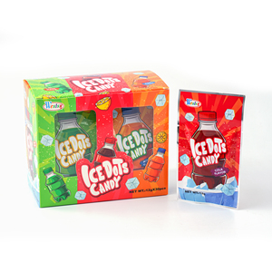 Alta calidad Mini Bite Candy <span class=keywords><strong>Ice</strong></span> Dots Cola Lemon Soda con sabor a pequeños bombones masticables Dulces Box Halal Kids 'Candy al por mayor - Product Image 4