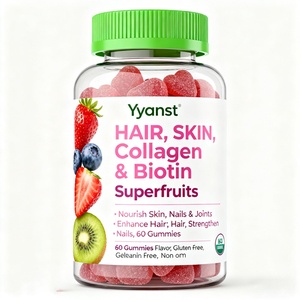 Gomitas de Colágeno para Blanquear la Piel, Saludables, con Biotina para el Cabello y Uñas, Gomitas de Colágeno Personalizables OEM/ODM - Product Image 1