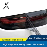 Feuille autocollante pour feu arrière de voiture, autocollant coloré pour phare de voiture, Film teinté TPH pour phare