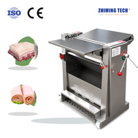 Nouvel équipement de dégraissage de peau de porc en acier inoxydable 304 à table de travail large, séparateur de peau de viande à profondeur uniforme pour grandes plaques, usage primaire
